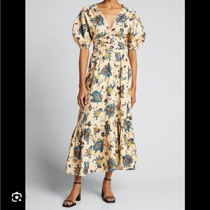 A.L.C - Rylan Printed Puff Sleeve Top (2) & Lucie Floral Maxi Skirt (0)
